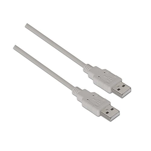 Cable USB 2.0. tipo A/M-A/M. Gris. 2.0m