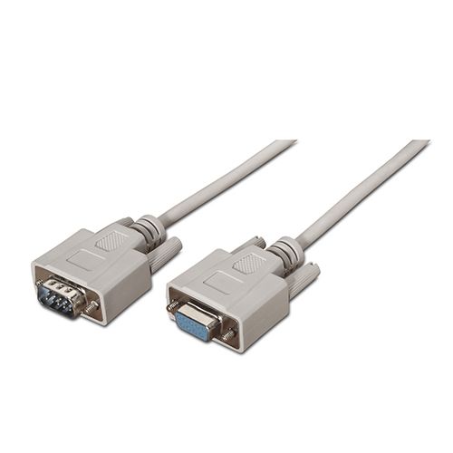 Cable SERIE RS232. DB9/M-DB9/H. beige. 1.8 metros