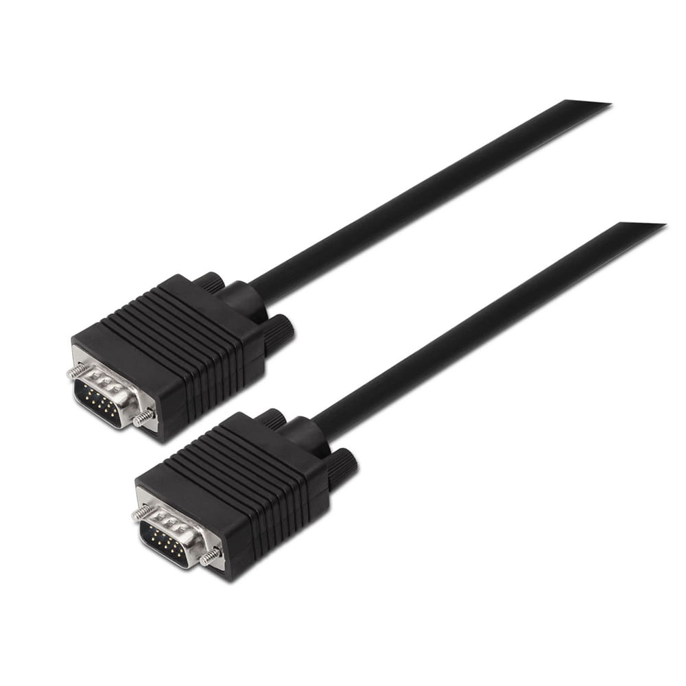 Cable SVGA. Tipo HDB15-Macho / HDB15-Macho. Negro. 5.0m.
