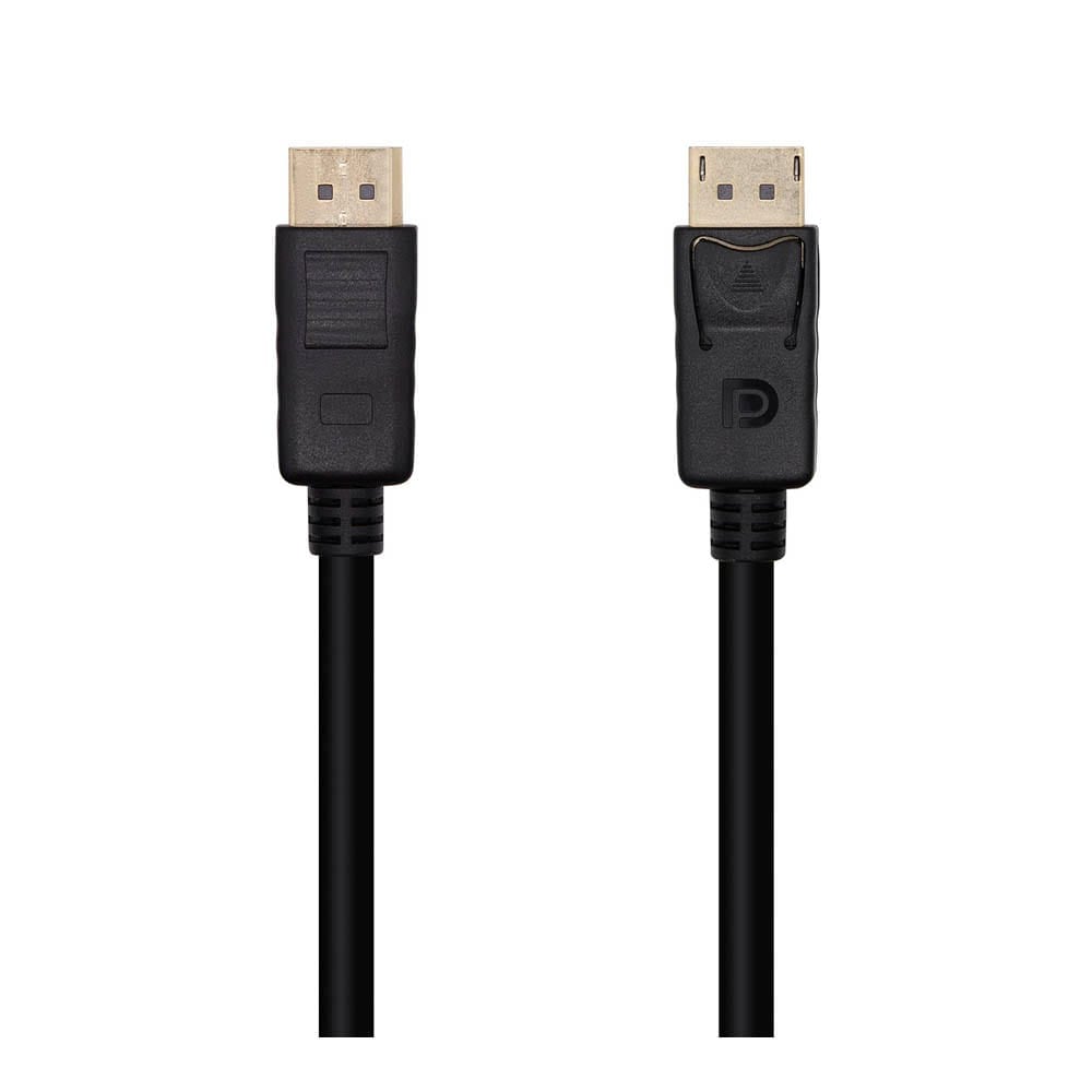 Cable DisplayPort V1.2 4K@60Hz. M/M. Negro. 1m.