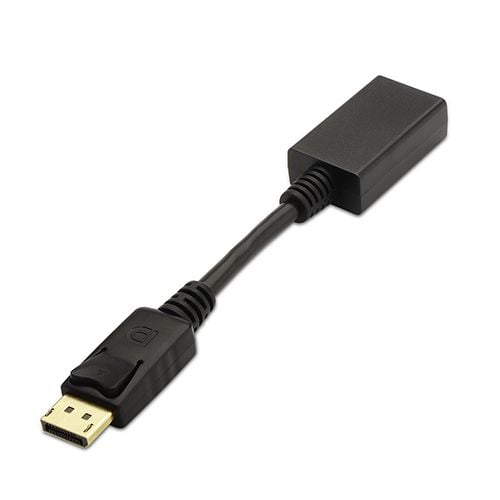 Conversor DISPLAYPORT a HDMI. DP/M-HDMI A/H. negro. 15cm