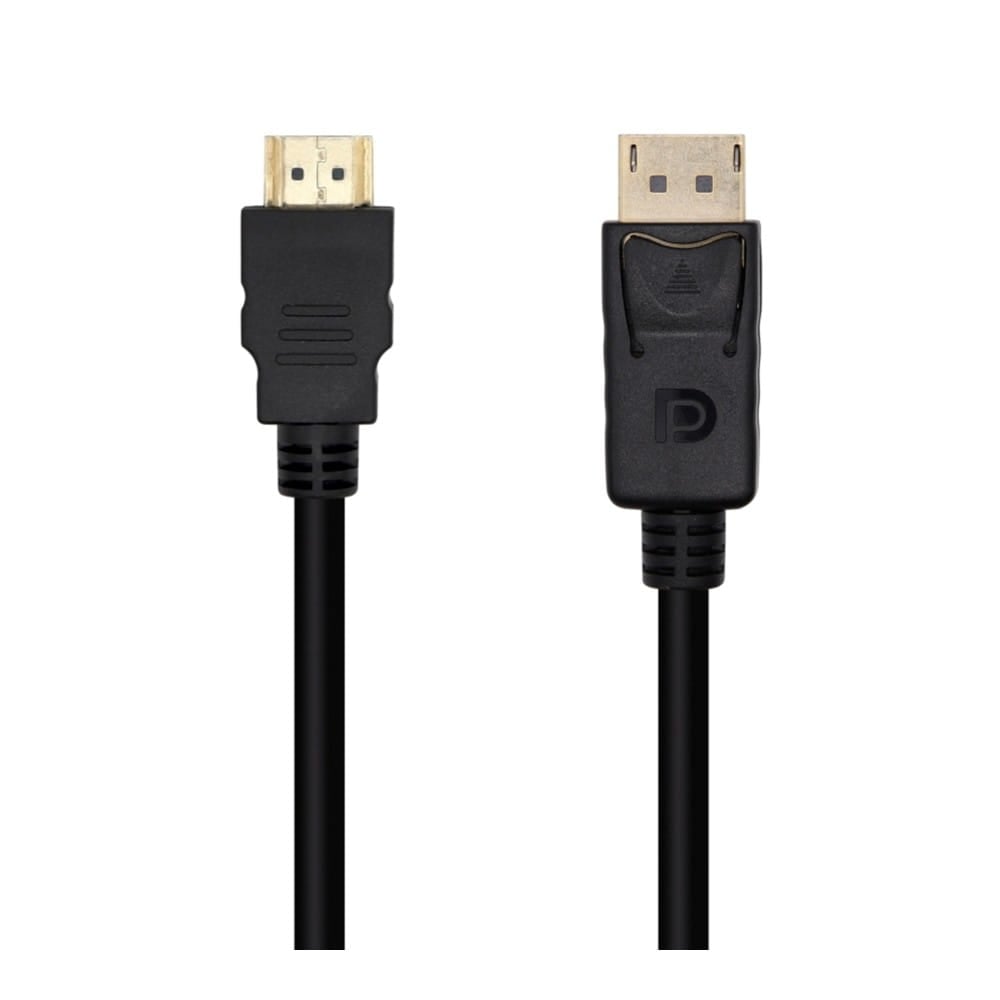 Cable Conversor DisplayPort a HDMI. DP/M-HDMI/M. Negro. 1m.