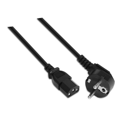 Cable alimentación CPU. CEE7/M-C13/H. Negro. 3m