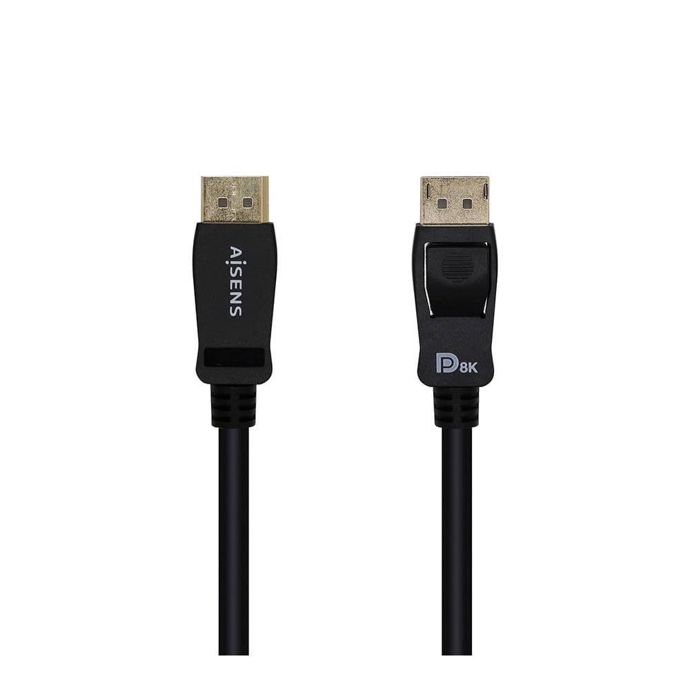Cable Displayport CERTIFICADO V1.4 8K@60hz. DP/M-DP/M. Negro. 1m