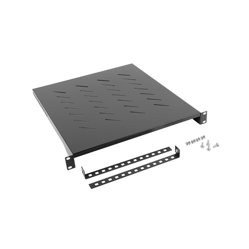 Lanberg AK-1005-B. Bandeja fija 1U 483x500mm hasta 25Kg