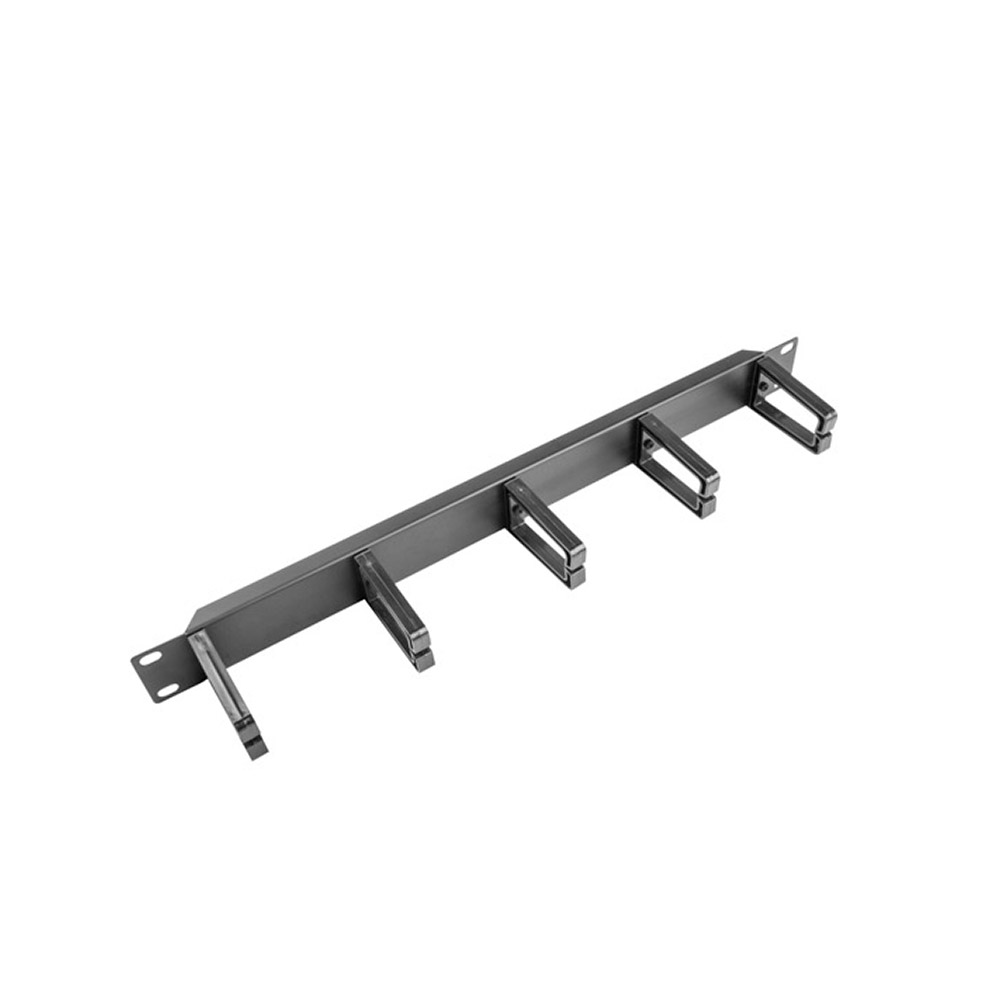 Lanberg AK-1202-B. Panel organizador de cables 19" 1U