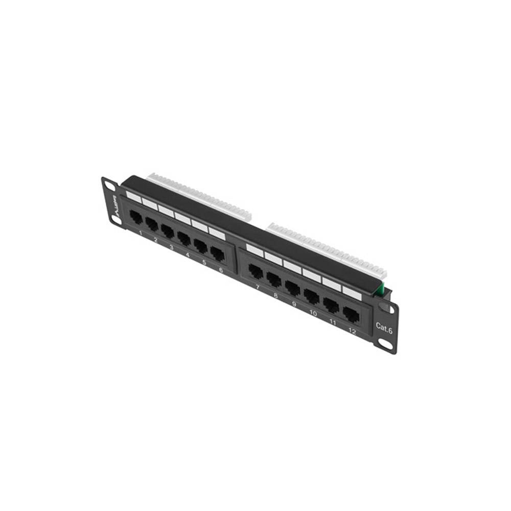 Lanberg PPU6-9012-B. Patch Panel 12 puertos 1U 10" Cat. 6