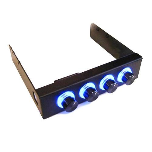 Regulador ventilador frontal 31/2 Negro