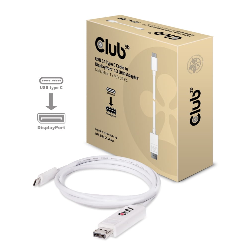 Adaptador USB C a DisplayPort 1.2a
