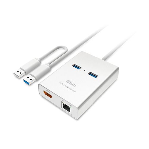Adaptador USB 3.0 -> HDMI + Ethernet + 2xUSB 3.0