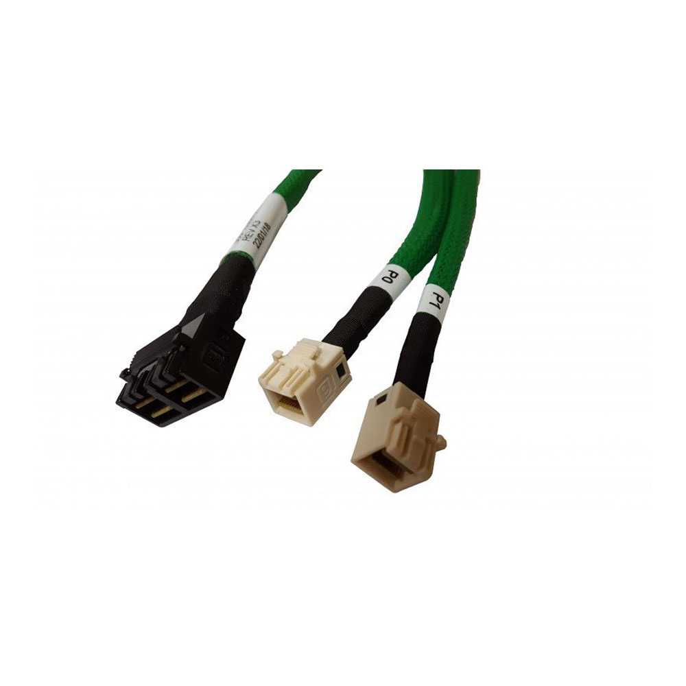 Broadcom 05-60008-00. Cable Mini-SAS HD SFF-8643 a 2x Mini-SAS HD SFF-864. 1m.