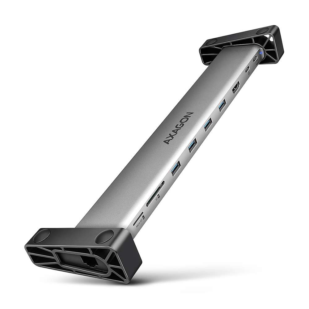 Axagon HMC-10HLS. Hub USB 3.2 USB-C. 4x USB-A + HDMI + SD/microSD