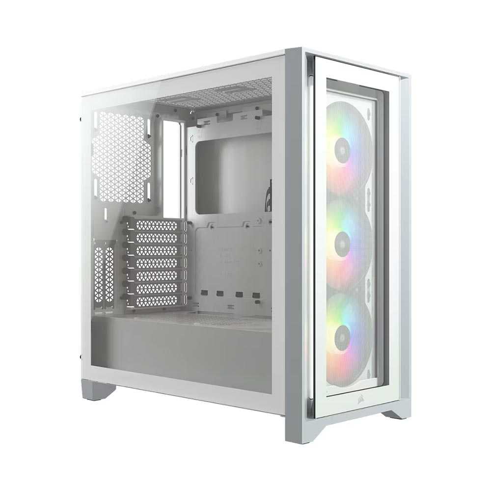 Corsair iCUE 4000X RGB (Blanco/Ventana)