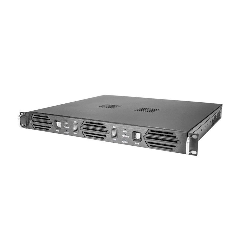 Caja Rack 1U-R9100 DOS placas Mini-ITX