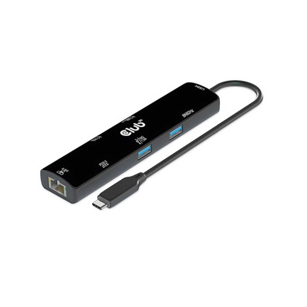 Club3D CSV-1599. Hub USB 4. 2x USB-A + 2x USB-C + DP + RJ45