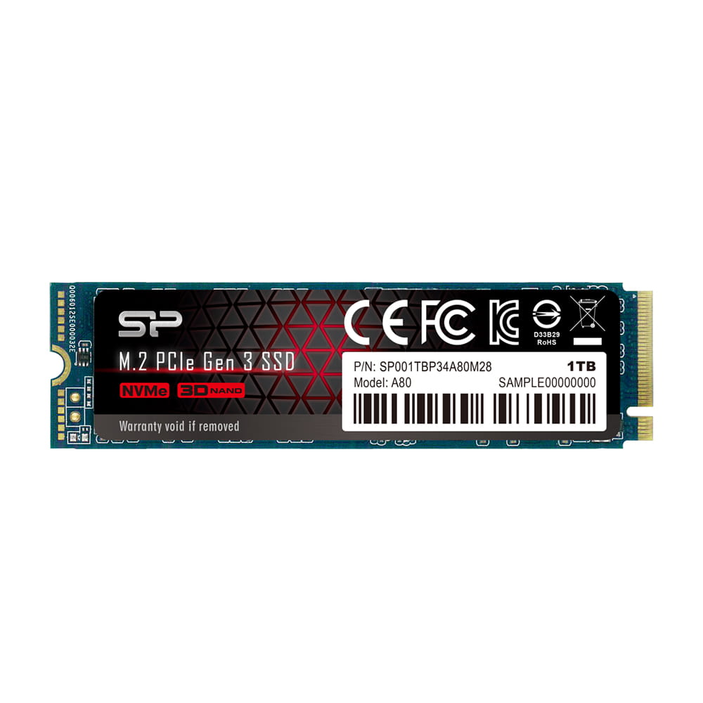 SSD 1TB Silicon Power P34A80 NVMe M.2 Type 2280