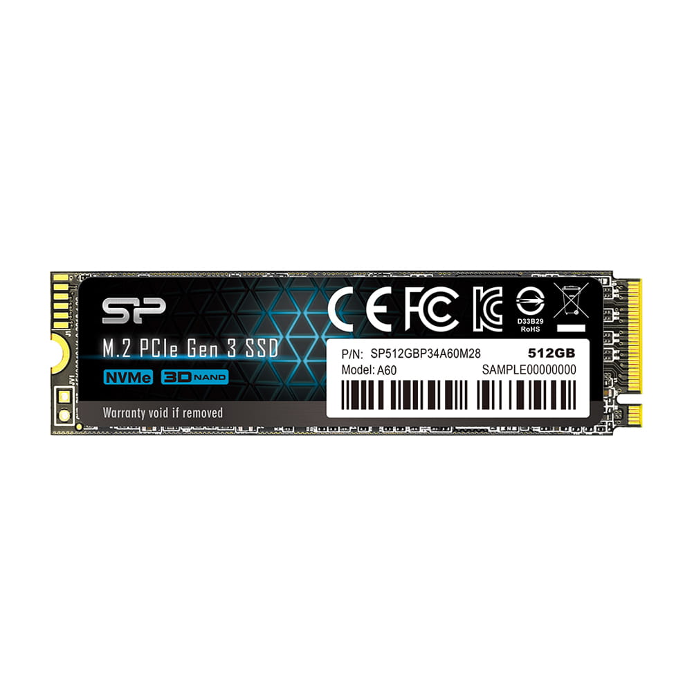 SSD 512GB Silicon Power P34A60 NVMe M.2 Type 2280