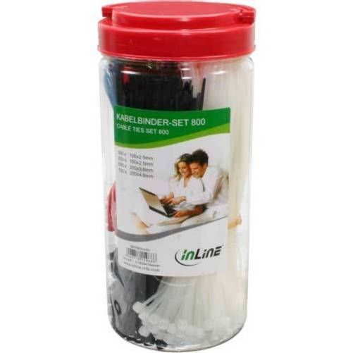 Caja 800 bridas con cutter, varios colores y tamaños