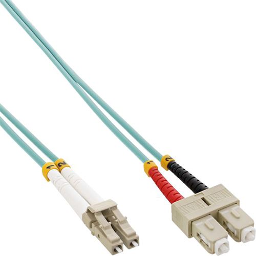 InLine Fiber Optical Duplex Cable LC/SC 50/125?m OM3 7.5m