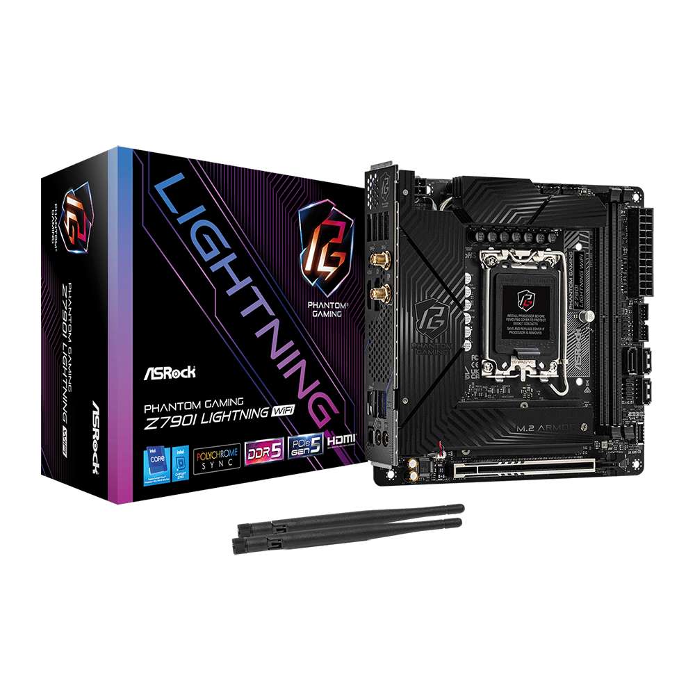 Asrock Phantom Gaming Z790I Lightning WiFi. Socket 1700. Mini-ITX - DDR5