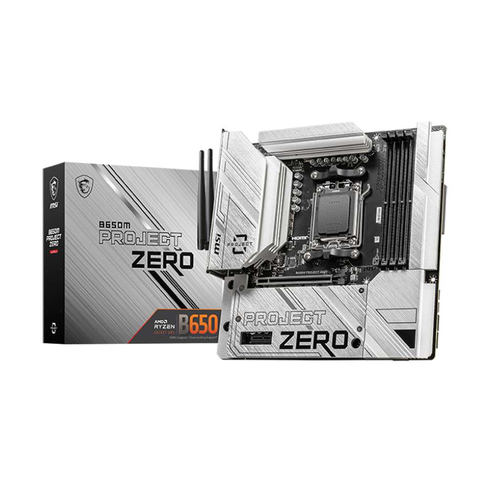 Msi B650M Project Zero. Socket AM5. Micro-ATX - DDR5