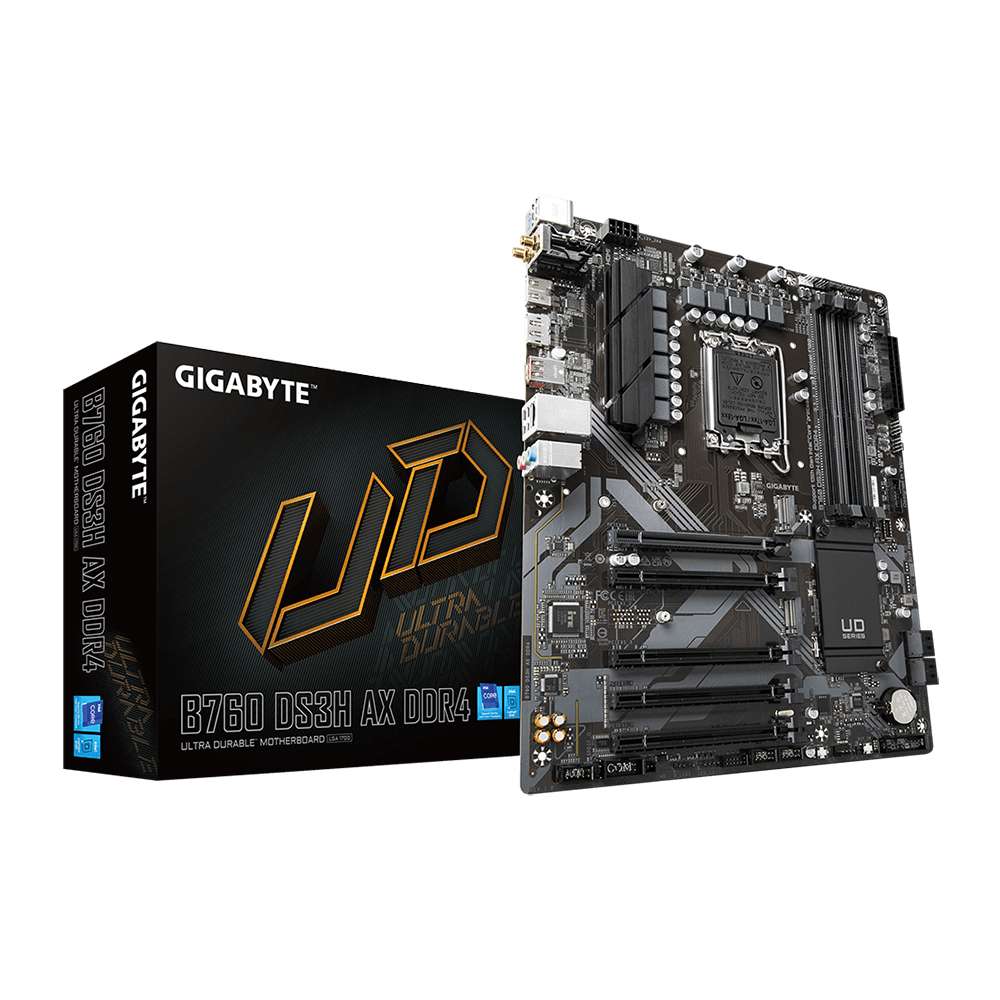 Gigabyte B760 DS3H AX. Socket 1700. Micro-ATX. - DDR4