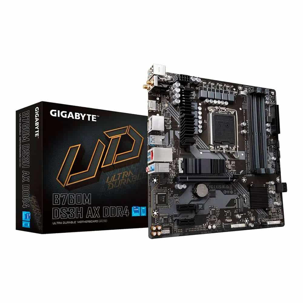Gigabyte B760M DS3H AX. Socket 1700. Micro-ATX. - DDR4