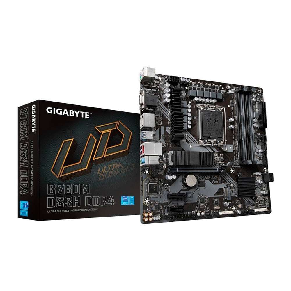 Gigabyte B760M DS3H DDR4. Socket 1700. Micro-ATX. - DDR4