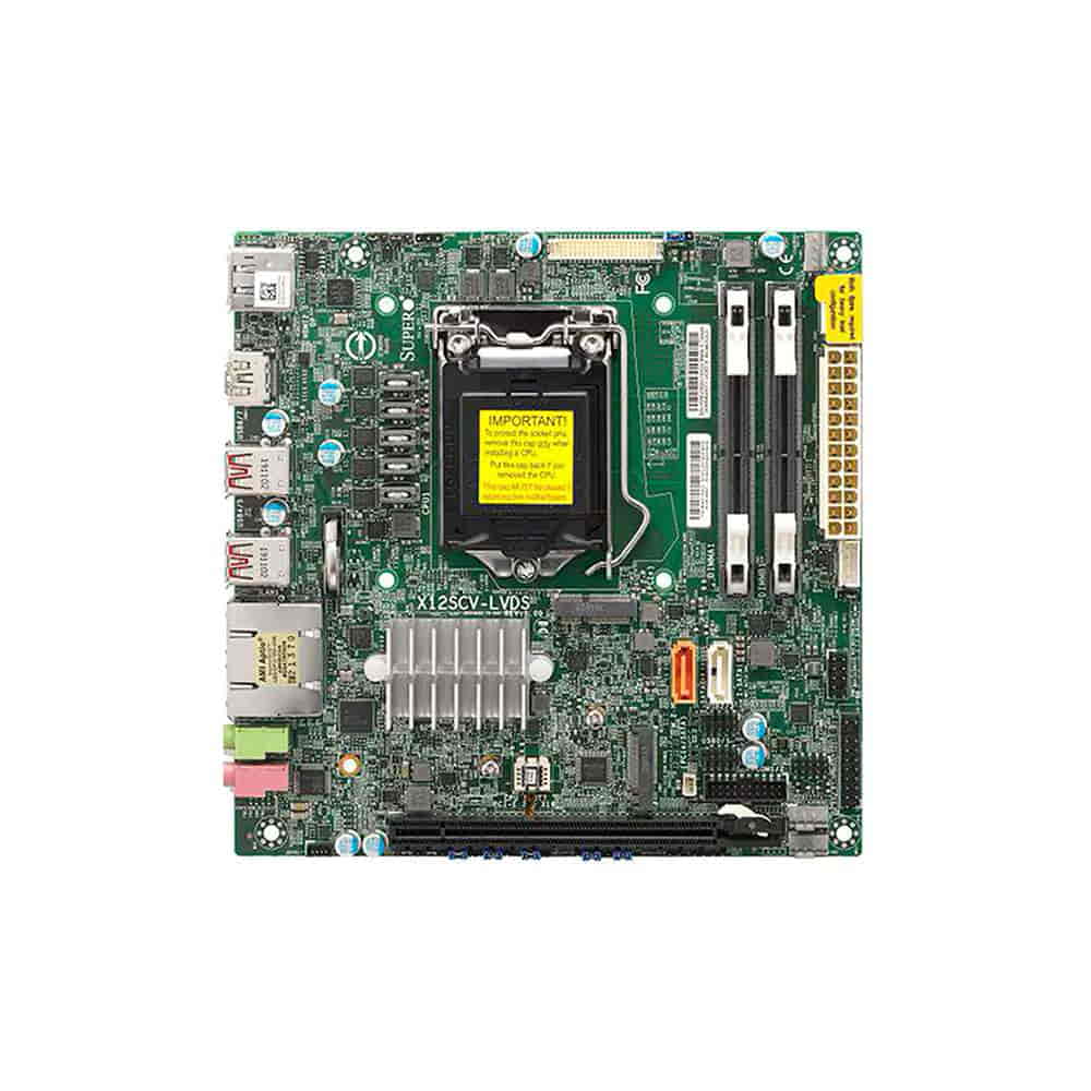 Supermicro MBD-X12SCV-LVDS. Socket 1200. Mini-ITX. - SoDIMM DDR4