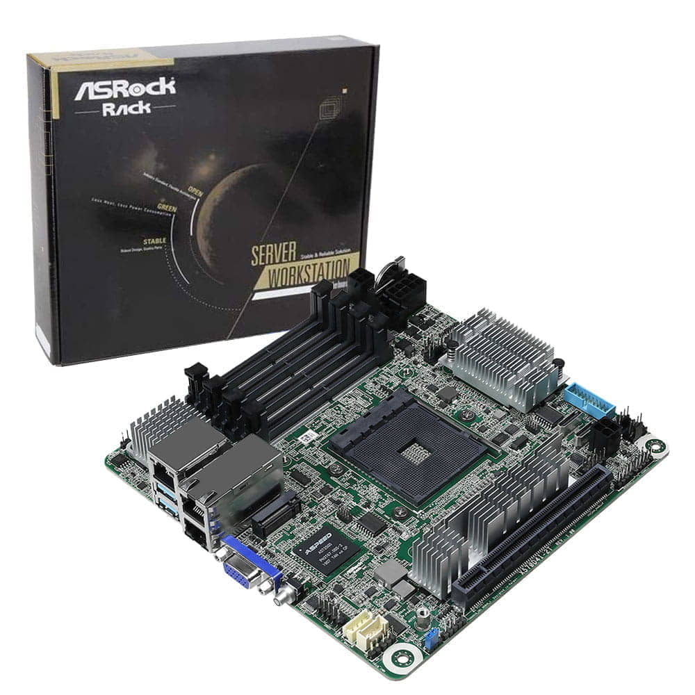 Asrock Rack X570D4I-2T. Socket AM4. Mini-ITX.