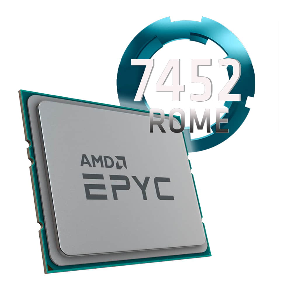 Amd EPYC 7452 2.35Ghz. Socket SP3. TRAY