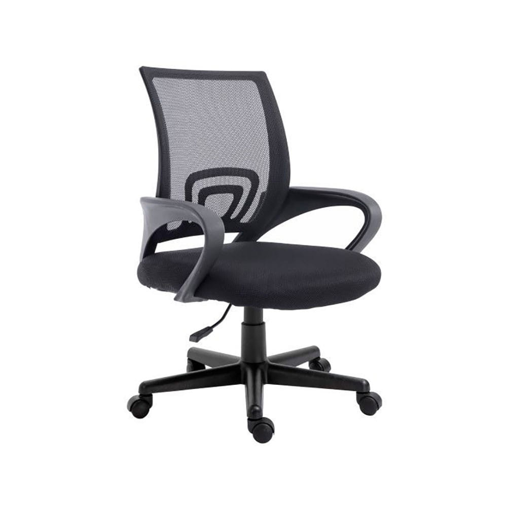 Equip 651003. Silla de oficina respaldo de malla. Negra.