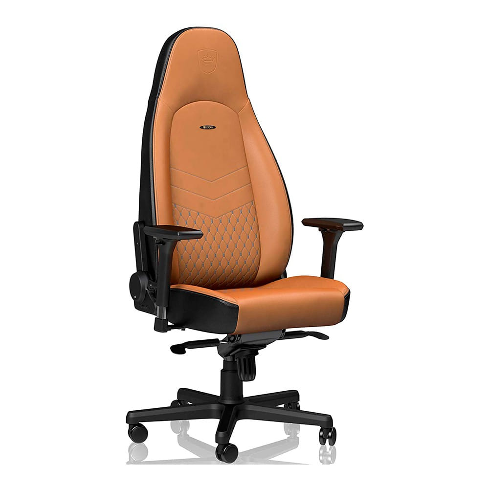 Noblechairs Icon Cuero Real Coñac/Negro