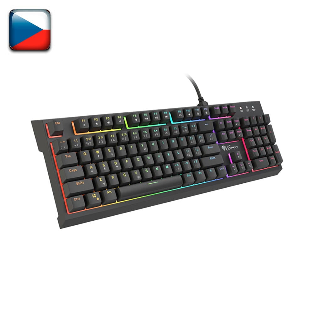 Teclado Mecánico Genesis Thor 200 RGB CZ/SK Layout HUB USB+Audio