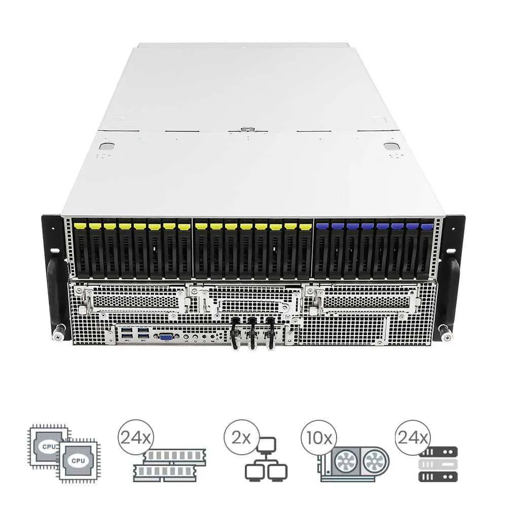 Asrock Rack 4U10G-TURIN2/RF+ (Hasta 10 GPUs)
