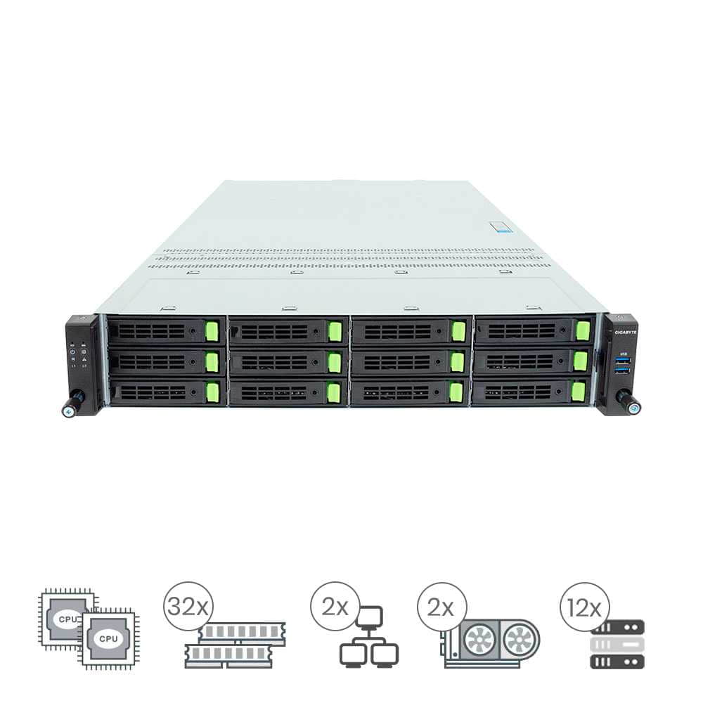 Gigabyte R284-S93-AAL1 (Hasta 2 GPUs)