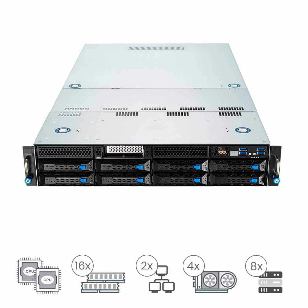 Asus ESC4000-E10 (Hasta 4 GPUs)