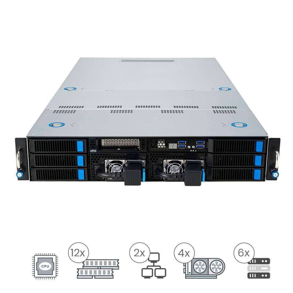 Asus ESC4000A-E12 (SKU-1) (Hasta 4 GPUs)