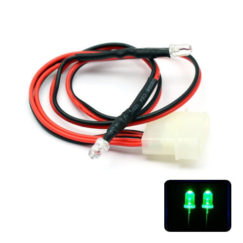 Phobya LED Doble 5mm. Ultrahell Verde