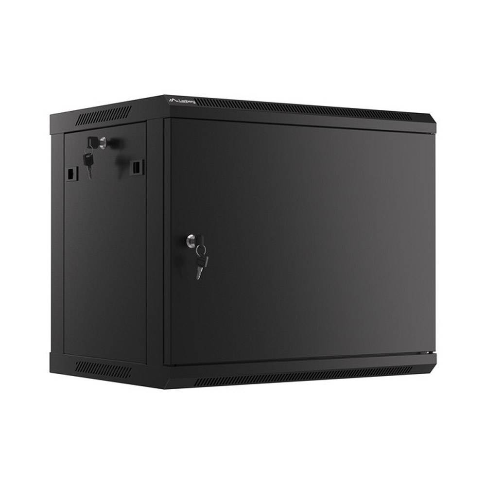 Lanberg Armario Rack Mural 19" 9U 600x450 puerta de metal WF01-6409-00B