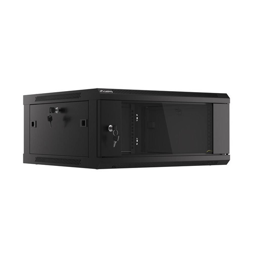 Lanberg Armario Rack Mural 19" 4U 600x600 WF01-6604-10B