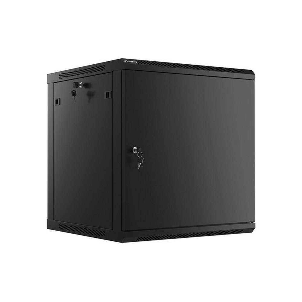 Lanberg Armario Rack Mural 19" 12U 600x600 puerta metálica WF01-6612-00B