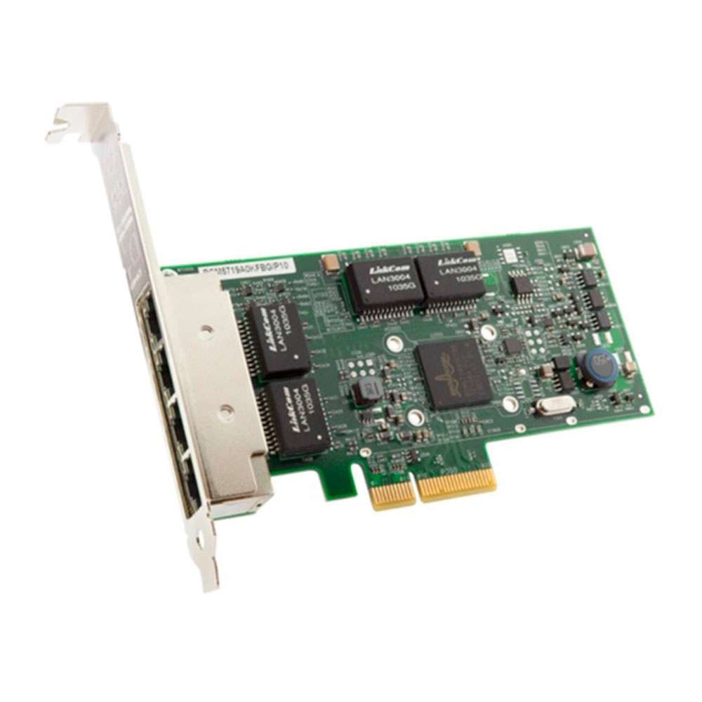 Broadcom BCM5719-4P. Asic BCM5719. 4x RJ45 GbE. PCIe x4.