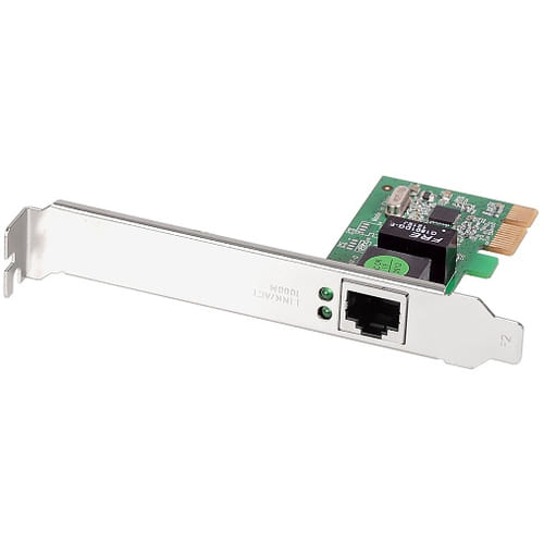 Edimax EN-9260TXE V2. Realtek RTL8168E. 1x RJ45 1GbE. PCIe x1.