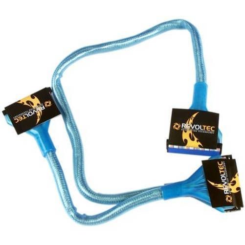 Cable IDE ATA133 redondo, UV activo, 90cm