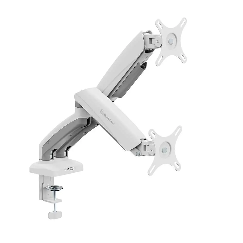 SilverStone SST-ARM26W. Soporte de mesa 24~32. Blanco.