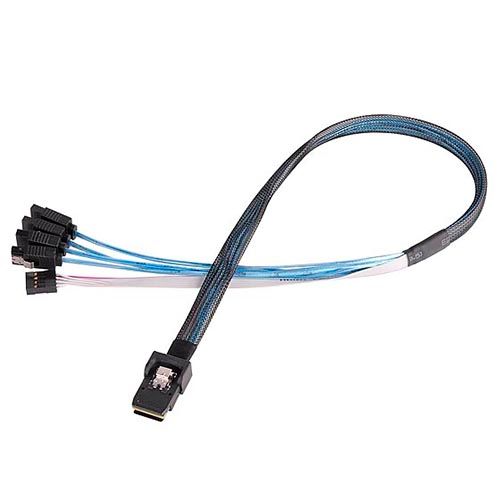 SilverStone CPS03-RE SFF-8087 36pin (Target) to SATA 7 pin*4 (Host) + SGPIO