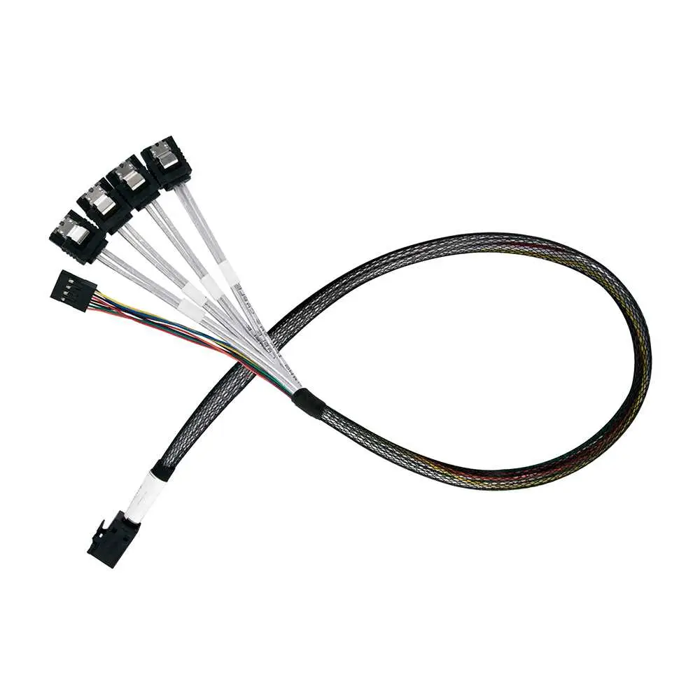 SilverStone CPS05 Cable interno MiniSAS SFF-8643 a 4xSATA + SGPIO