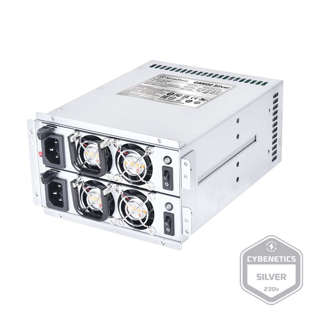 SilverStone SST-GM600-S 600W Redundante Cybenetics Silver