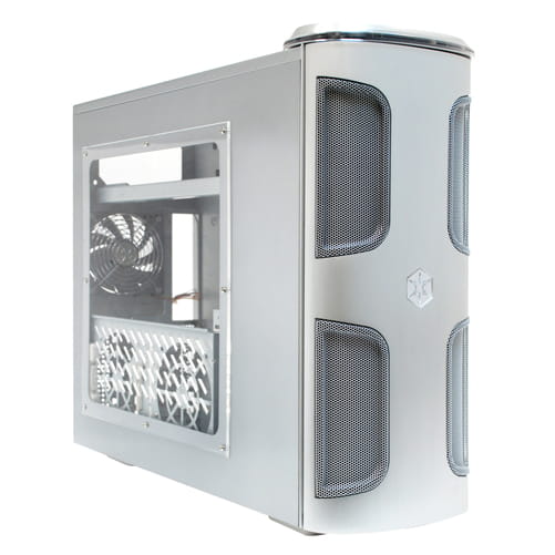 Silverstone KL03S-W Silver con ventana